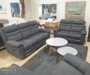 סלון 3+2 9939 מעוצב עם ריקליינרים מערכת ישיבה יוקרתית רהיטי SELECT