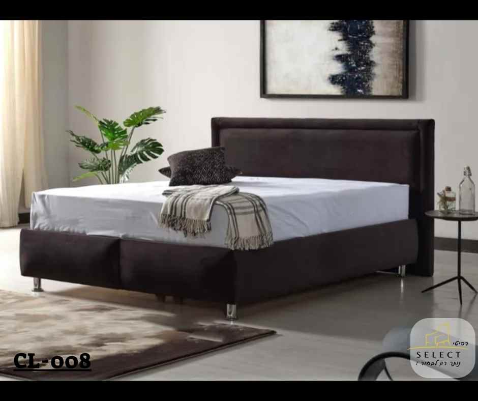 מיטה זוגית מעיין מרופדת הפרדה יהודית מיטות מעוצבות מבית רהיטי סלקט