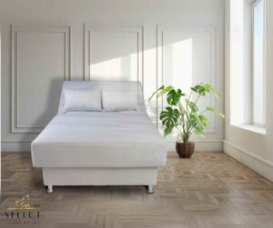 מיטה וחצי מתכווננת טורקיז