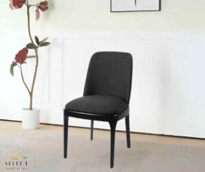 כיסא-מרופד-CR-אמסטרדם-שחור כיסאות אוכל ובר מעוצבים – איכות ונוחות מבית רהיטי סלקט