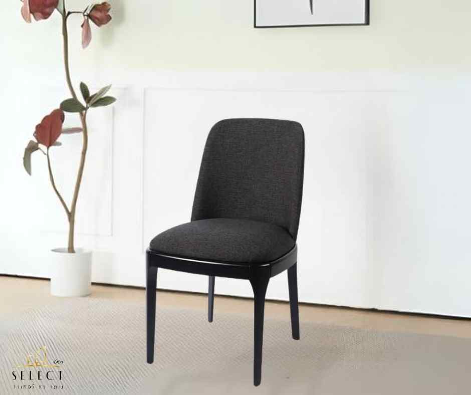כיסא-מרופד-CR-אמסטרדם-שחור כיסאות אוכל ובר מעוצבים – איכות ונוחות מבית רהיטי סלקט