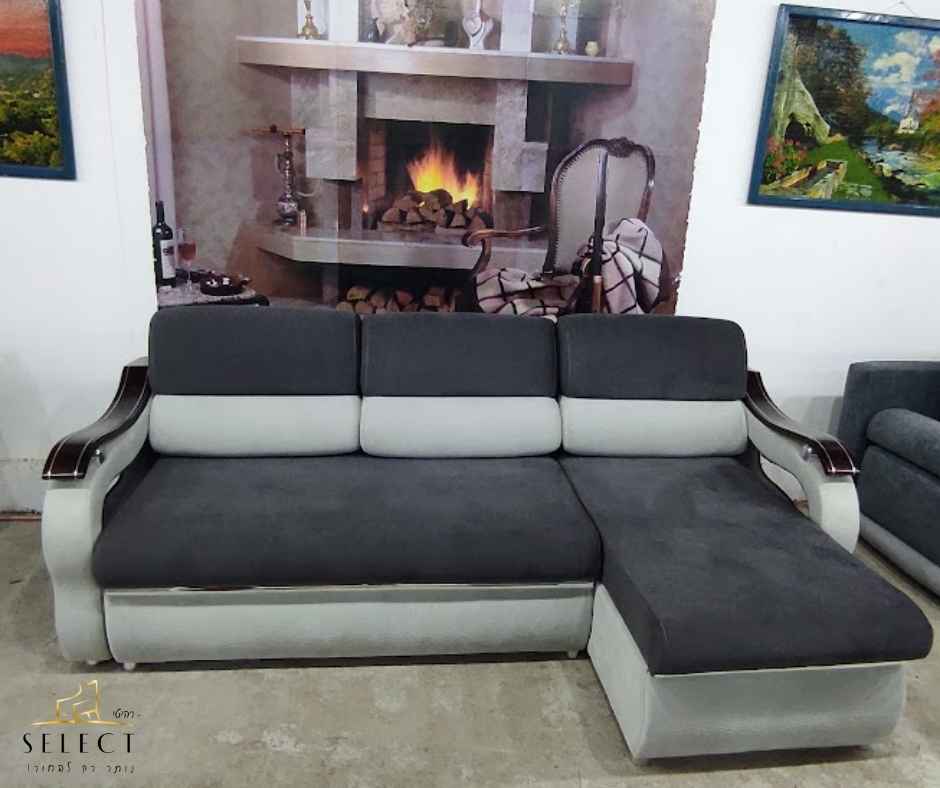 סלון פינתי נפתח למיטה ג'אז JES מערכות ישיבה תוצרת אירופה