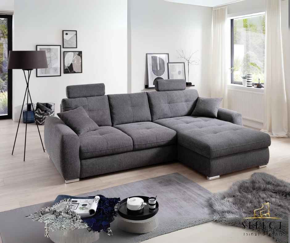 סלון נפתח למיטה BEN-NICO-L-CORNER ספות אירוח מעוצבות | סלונים נפתחים למיטה | רהיטי SELECT תוצרת אירופה