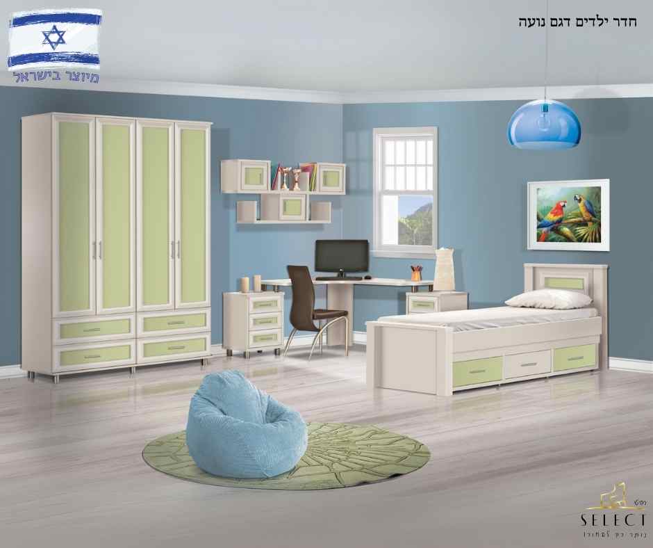 חדר ילדים נועה NOA מעוצב חדרי ילדים בהתאמה אישית מבית רהיטי SELECT