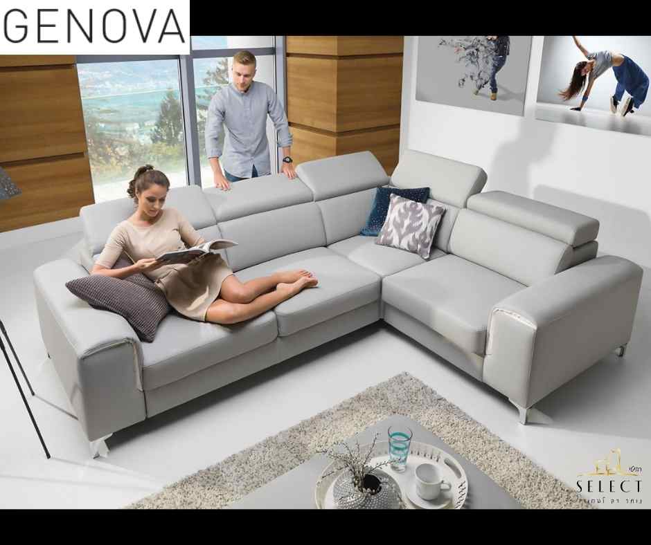ספה נפתחת למיטה GENOVA ספות אירוח מעוצבות מבית רהיטי SELECT
