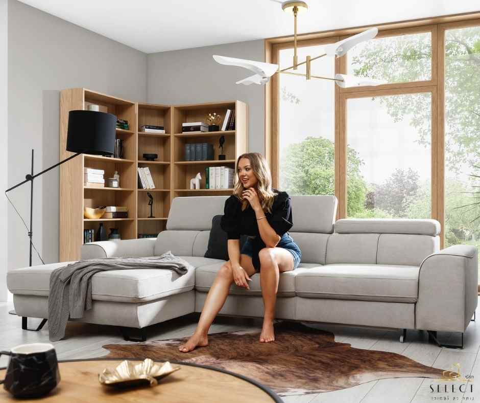 סלון נפתח למיטה ASTI מערכות ישיבה יוקרתיות תוצרת אירופה ספה מעוצבת מבית רהיטי SELECT